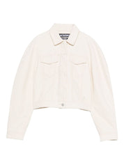 Jacquemus Coats White cropped denim jacket