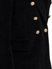 Circolo 1901 Jackets Black cotton double-breasted