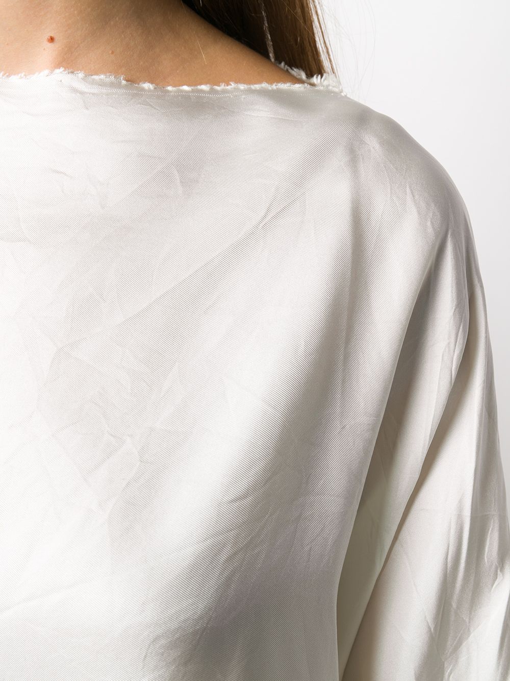 Daniela Gregis Shirts Cream silk blouse