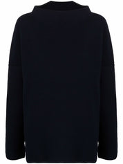 Blue Wool-Silk Turtle-Neck Sweater by Daniela Gregis