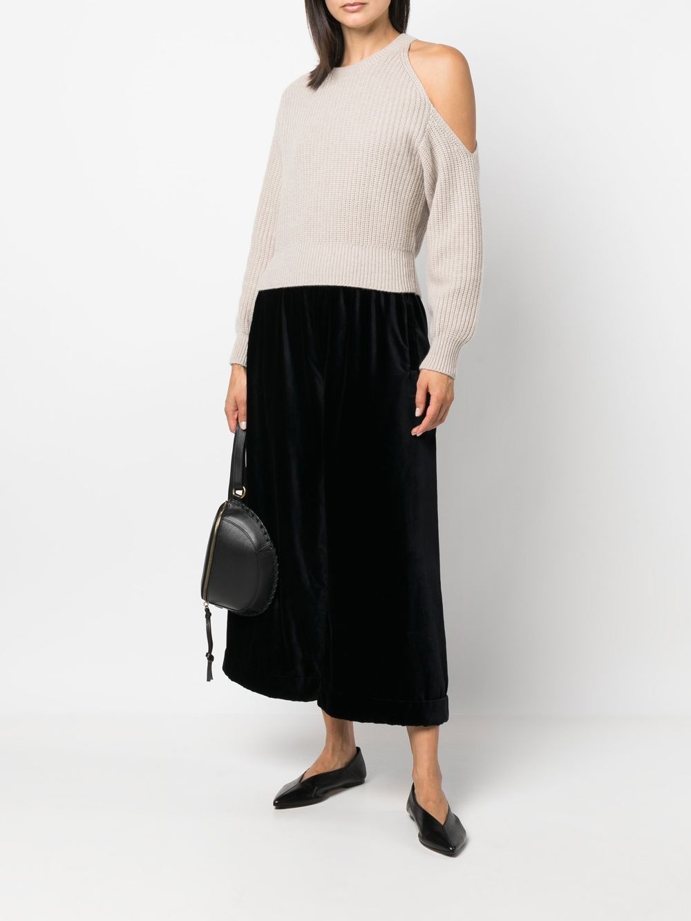 Daniela Gregis Trousers Blue in Cotton Velvet