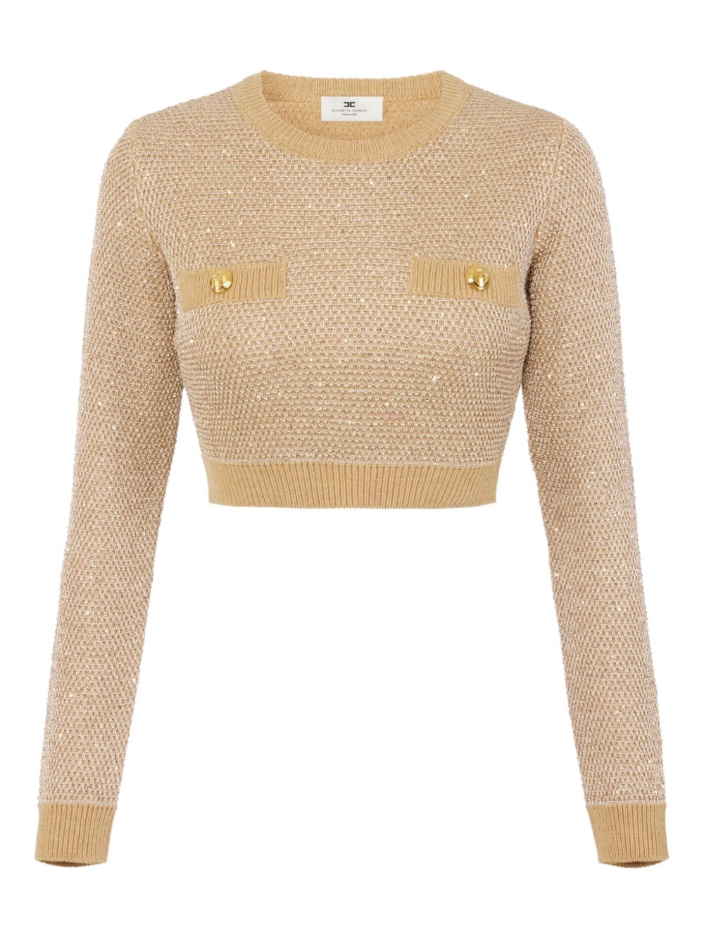 Elisabetta Franchi Sweaters Beige