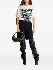 Balmain T-shirts and Polos White leopard print