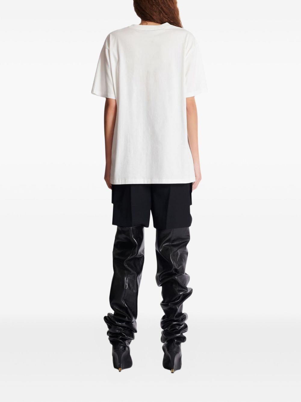 Balmain T-shirts and Polos White leopard print