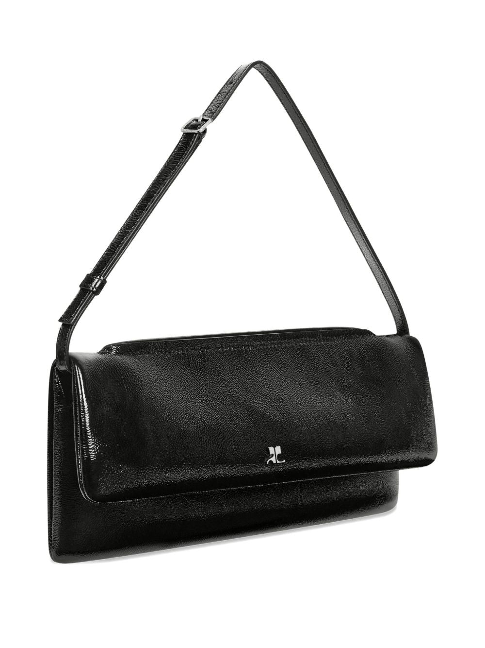 Sacs Courreges Pochette en cuir noir