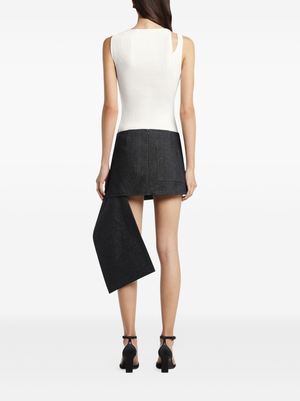 Haut Courreges en coton mélangé blanc