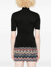Suéteres Missoni Cuello alto negro
