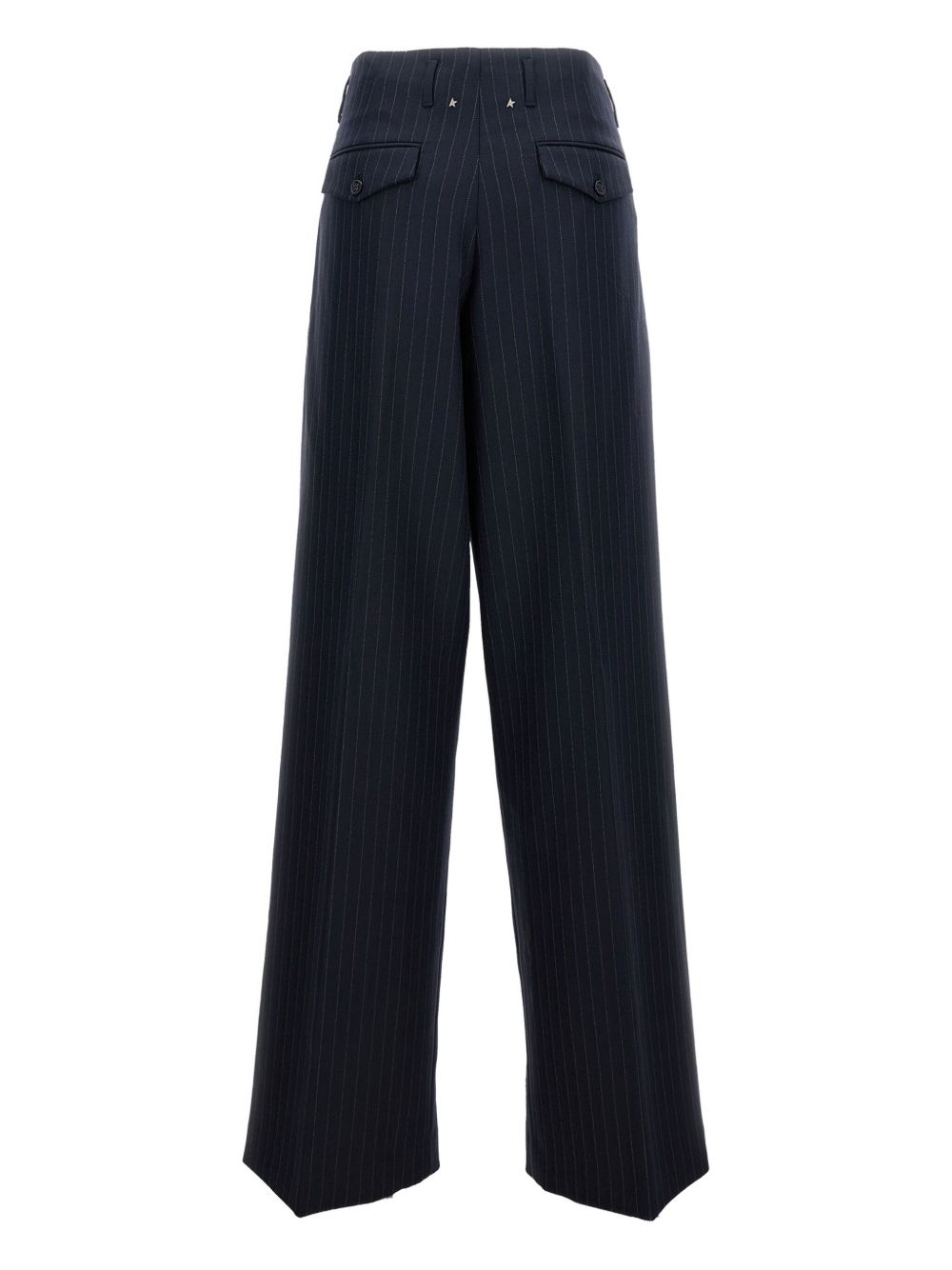 Golden Goose Trousers in Blue Wool