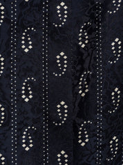 Tory Burch Sweaters Blue Paisley Print Knit