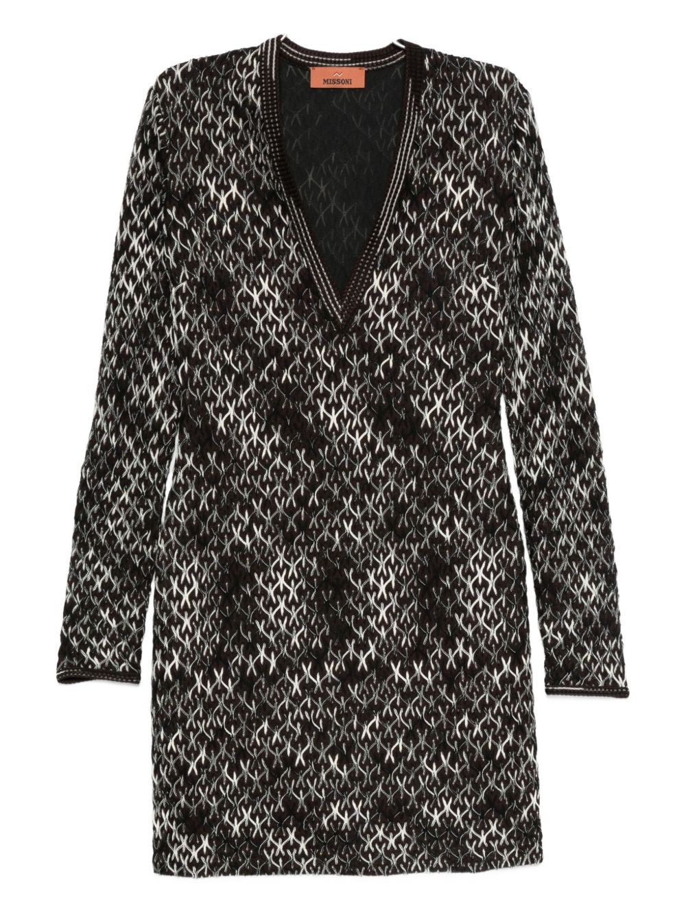 Missoni Robes Robe courte en laine mélangée marron