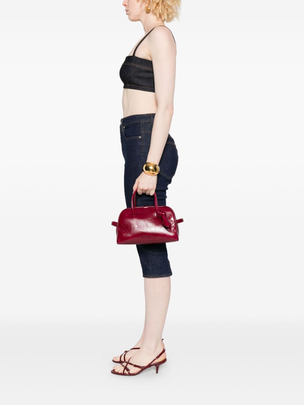 Bordeaux Leather Handbag — Le Petit Turismo