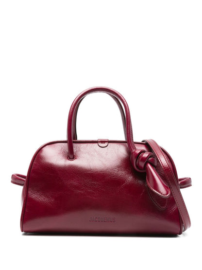 Bordeaux Leather Handbag — Le Petit Turismo