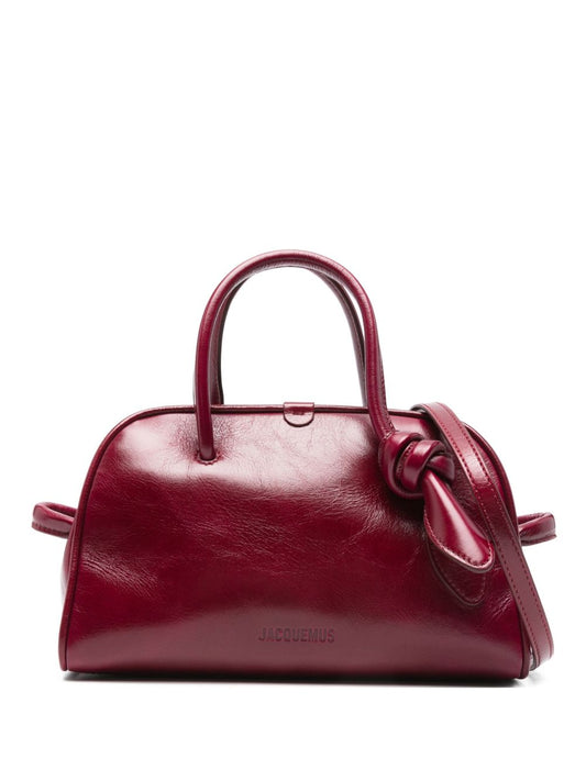 Bordeaux Leather Handbag — Le Petit Turismo