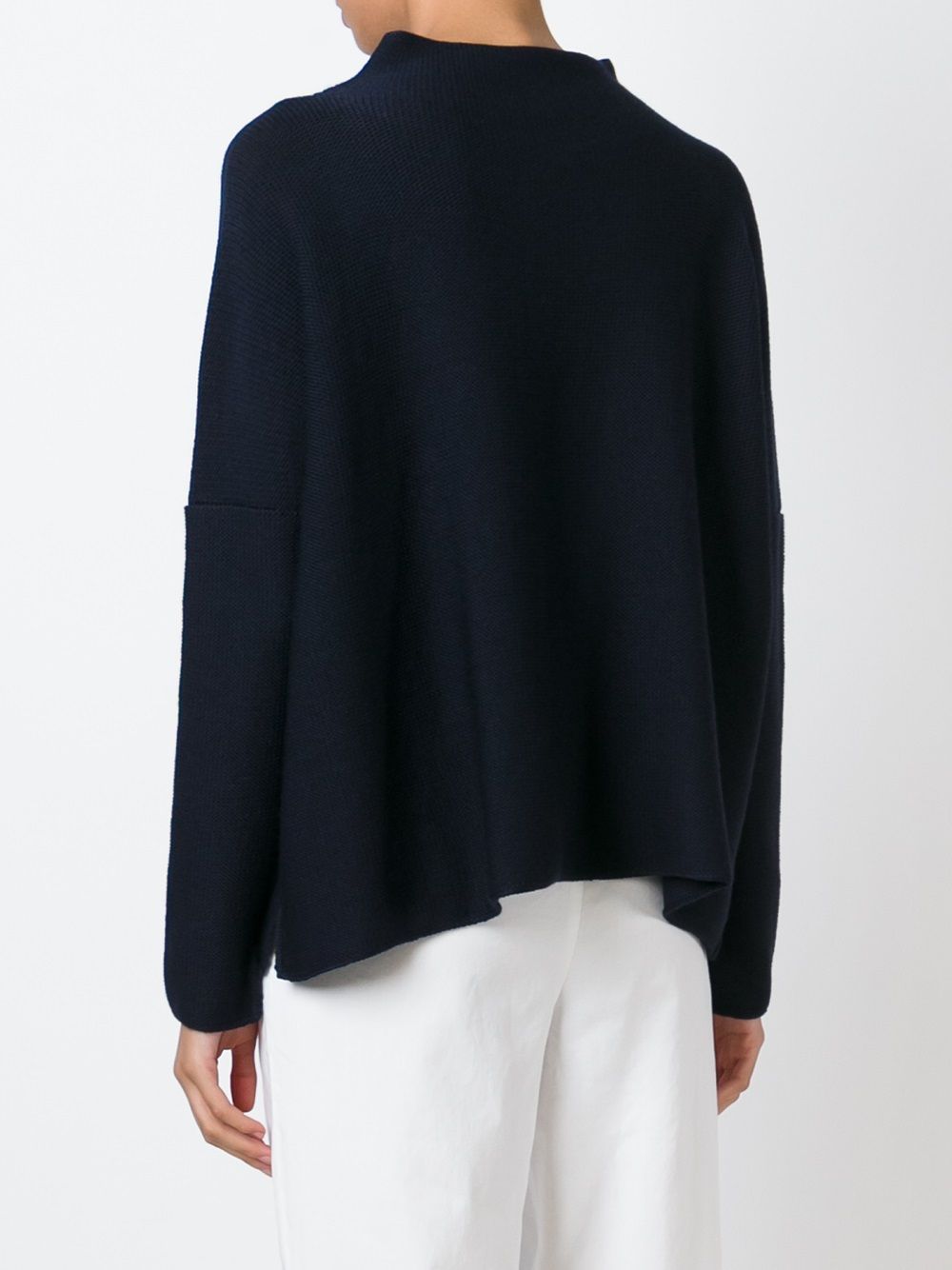 Blue Wool Turtle-Neck Sweater — Daniela Gregis