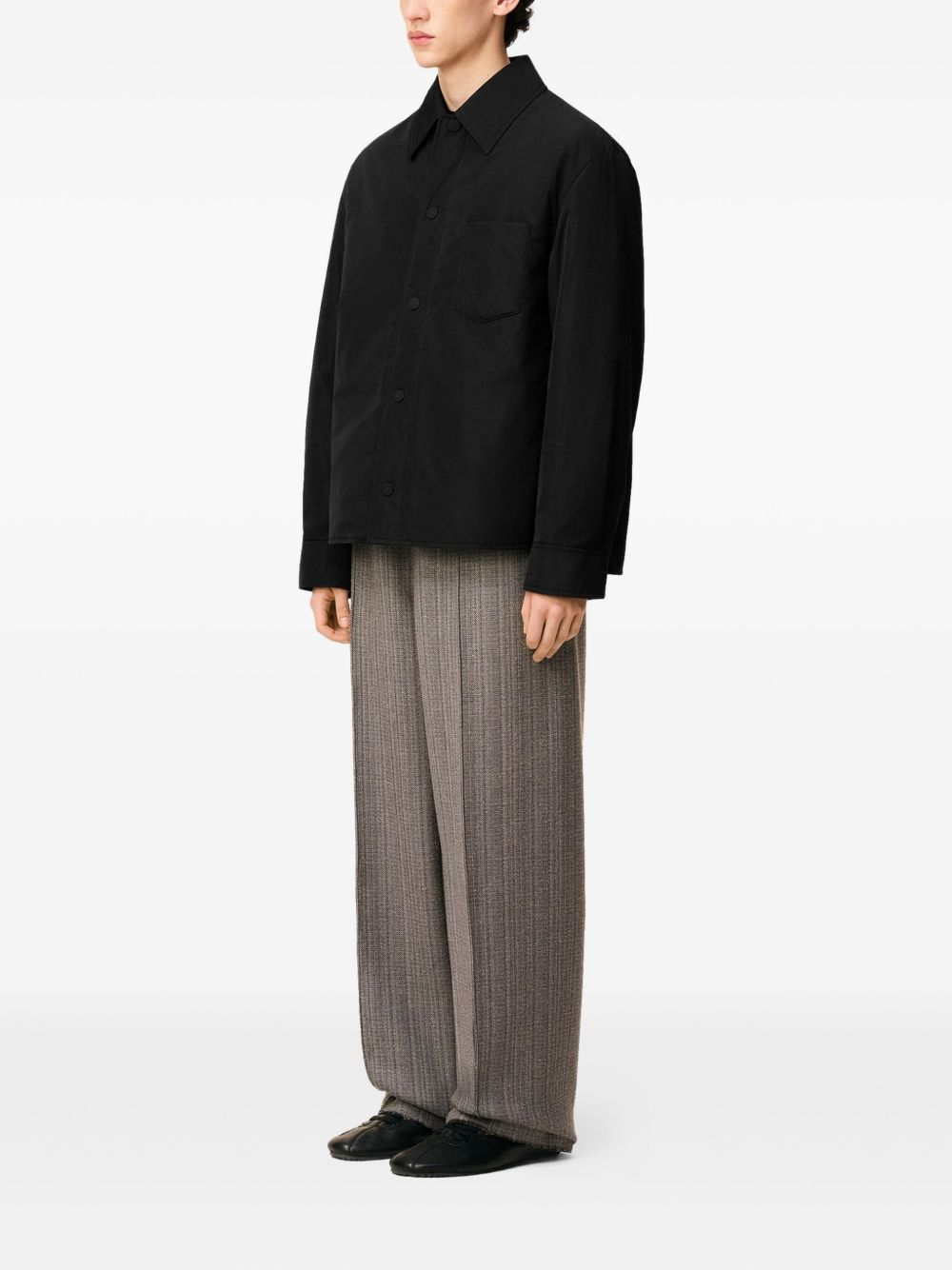 Ami Paris Jackets Black nylon overshirt