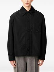 Ami Paris Jackets Black nylon overshirt