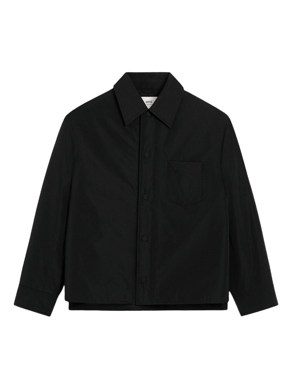 Ami Paris Jackets Black nylon overshirt