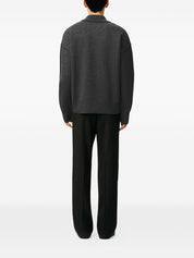 Ami Paris T-shirts and Polos Grey wool polo shirt