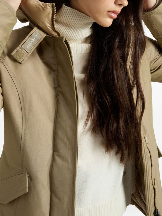 Woolrich Beige Arctic Parka — Women's Hooded Coat