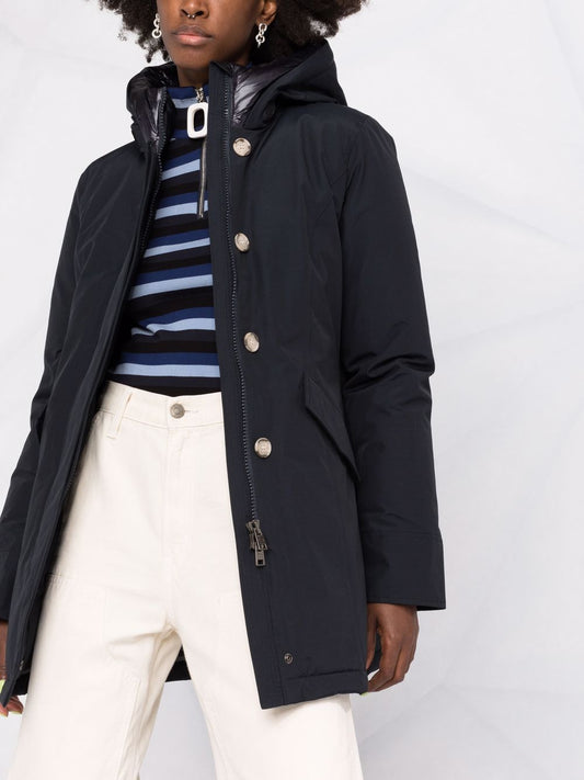 Woolrich Blue Coats — Silk & Nylon Arctic Parka