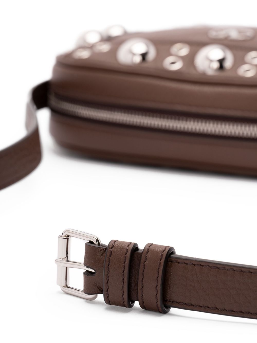 Sacs Valentino Garavani. Sac bandoulière en cuir marron