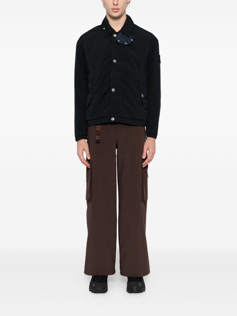 Stone Island Coats Blue in dark shade