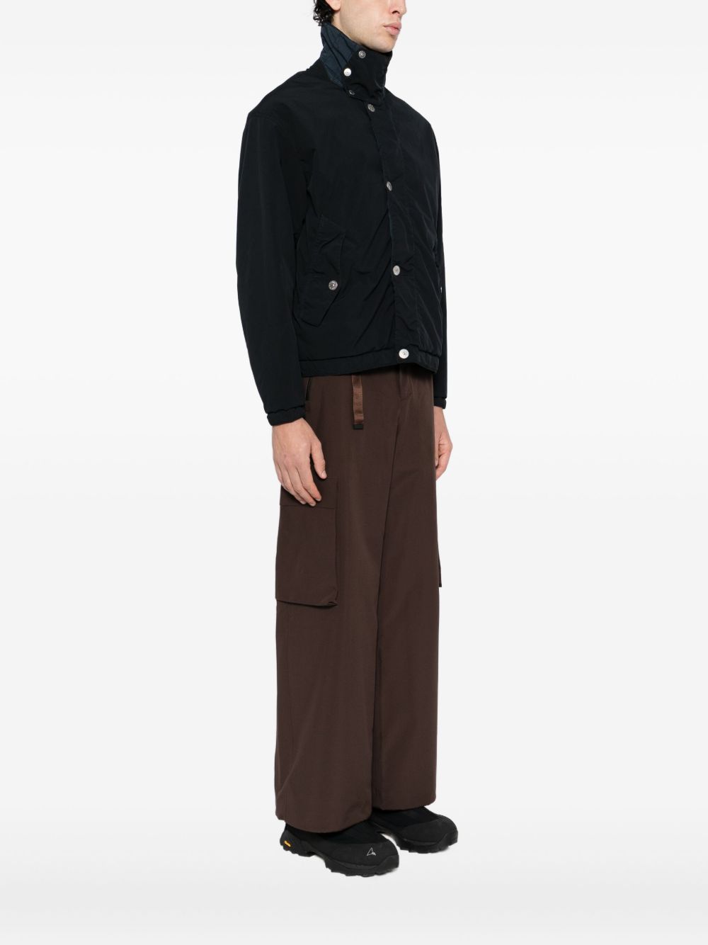 Stone Island Coats Blue in dark shade