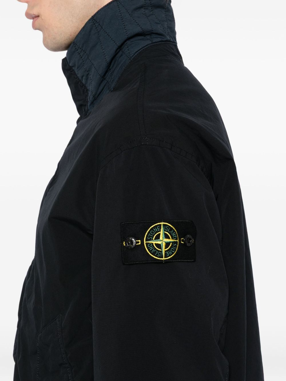 Stone Island Coats Blue in dark shade