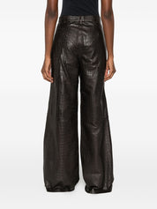 Enes ENES Trousers Brown high waist wide leg