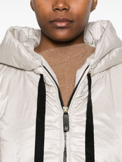 Beige Nylon Down Vest — MAX MARA THE CUBE