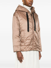 Brown MAX MARA THE CUBE Nylon Hooded Jacket