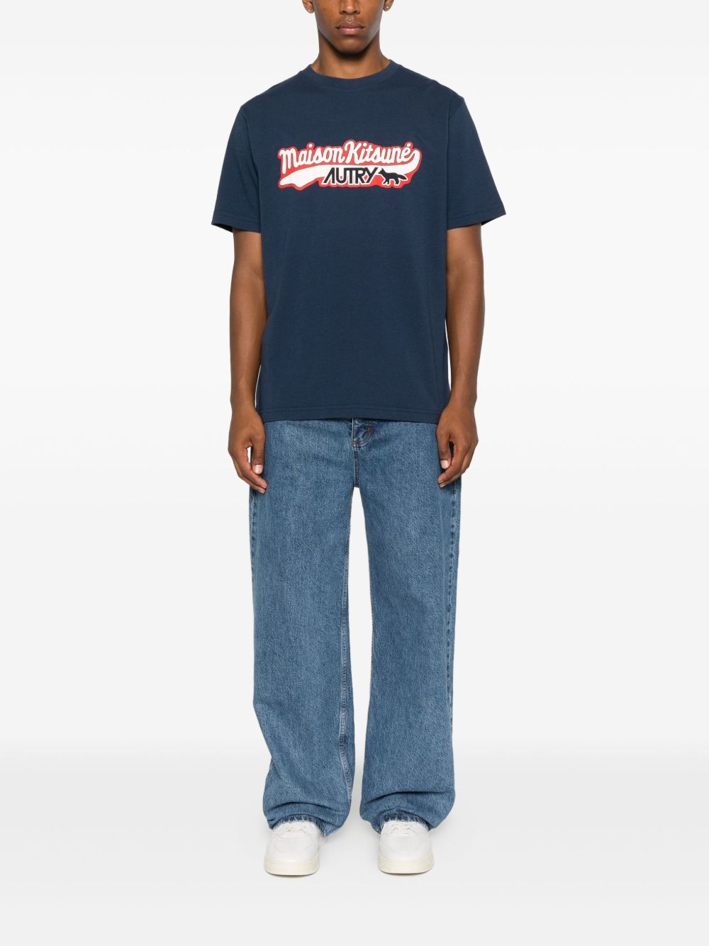 Autry x Maison Kitsuné Blue T‑Shirt