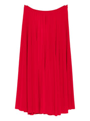Norma Kamali Skirts Red pleated midi