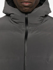 Herno Coats Brown hooded quilted design