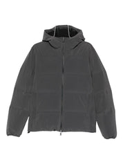 Herno Coats Brown hooded quilted design