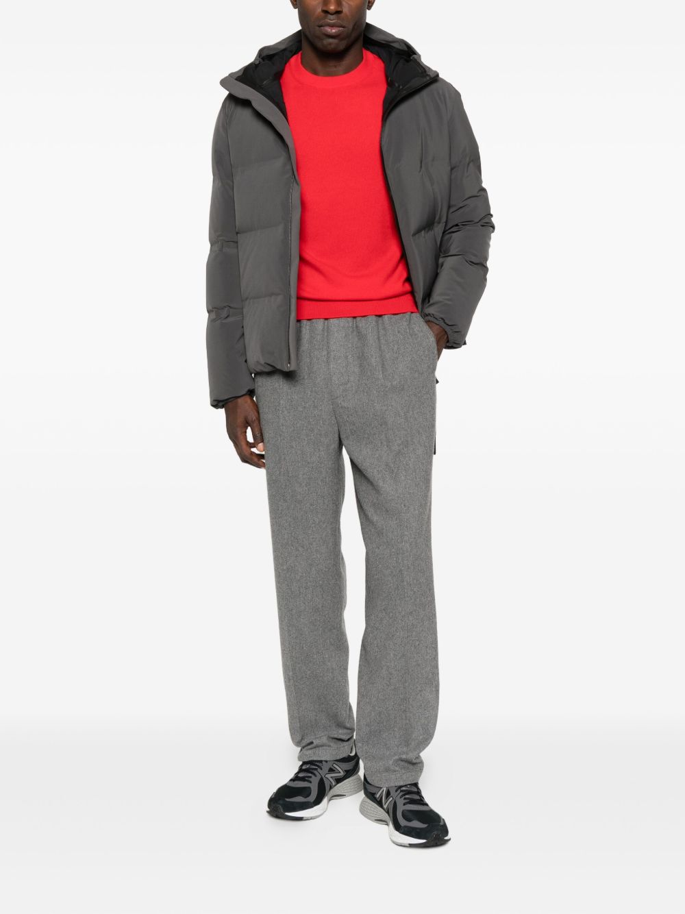 Herno Coats Brown hooded quilted design