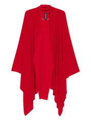 Red Draped Norma Kamali Dress — Asymmetrical Elegance