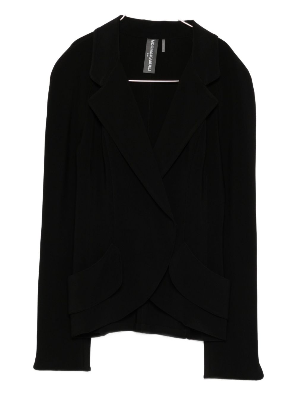 Norma Kamali Jackets — Black Draped Jacket