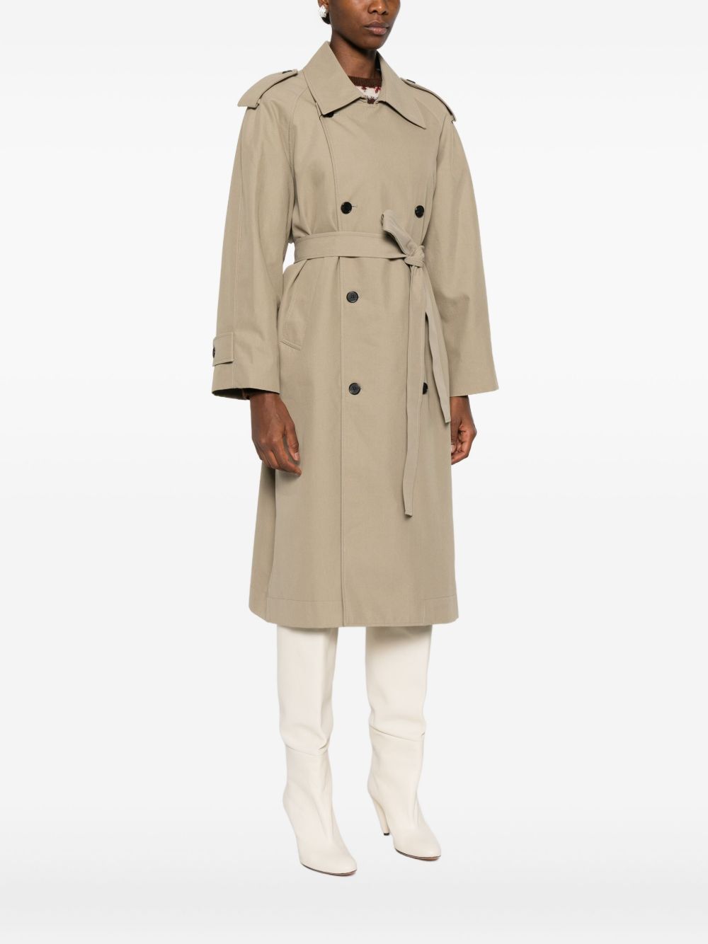 Trench en coton beige Dunst Coats