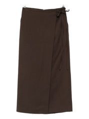 Dunst Skirts Brown midi wrap