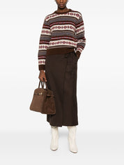 Dunst Skirts Brown midi wrap