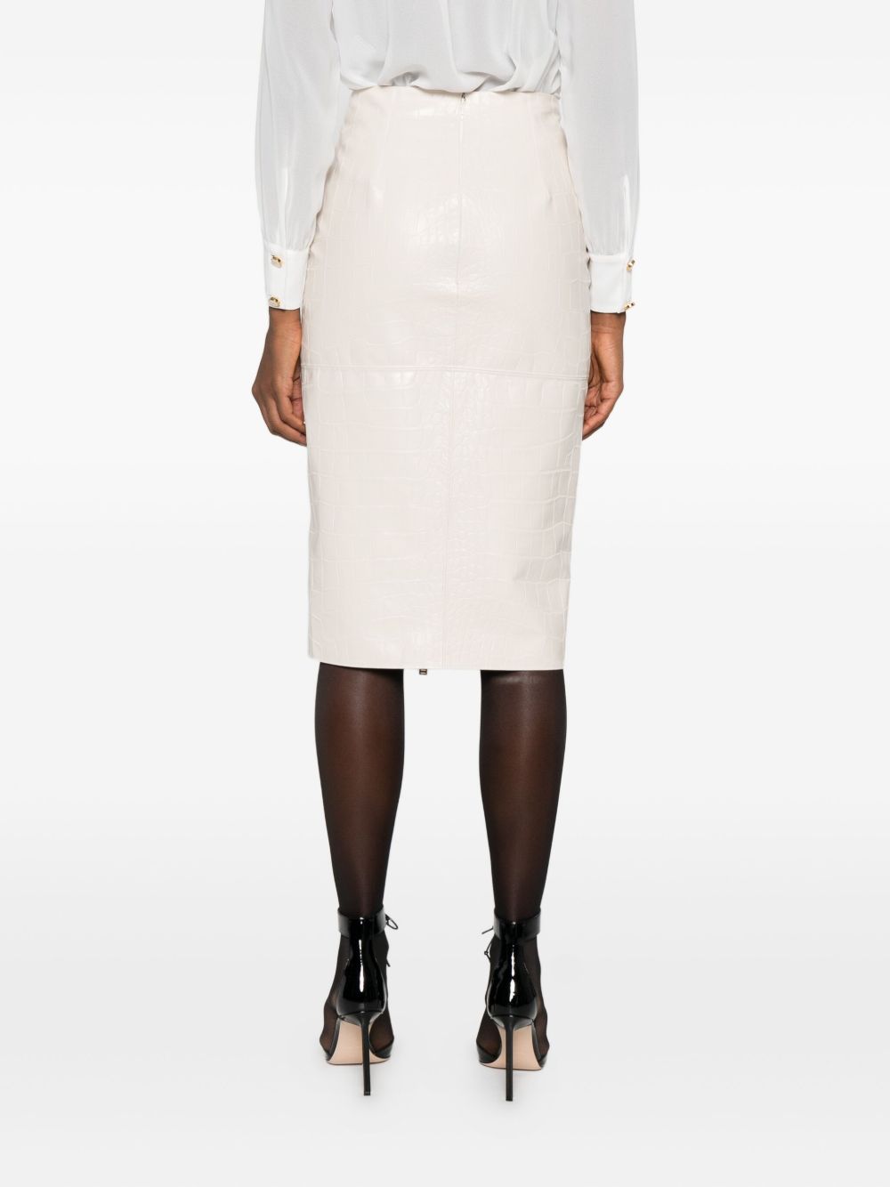 Elisabetta Franchi Skirts White pencil midi