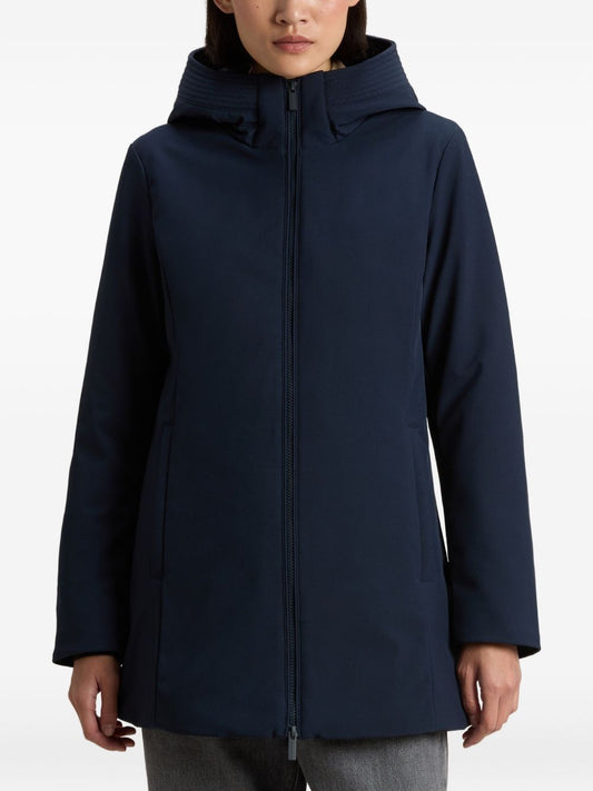 Woolrich Blue Coats — Elegant Outerwear for Women