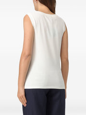 Emporio Armani white cotton logo tank — luxe everyday comfort