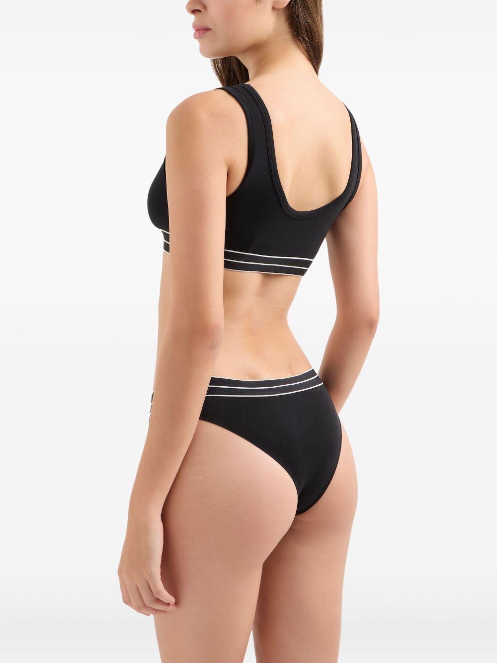 Emporio Armani Underwear Black organic cotton briefs 2 pack