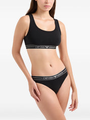 Emporio Armani Underwear Black organic cotton briefs 2 pack