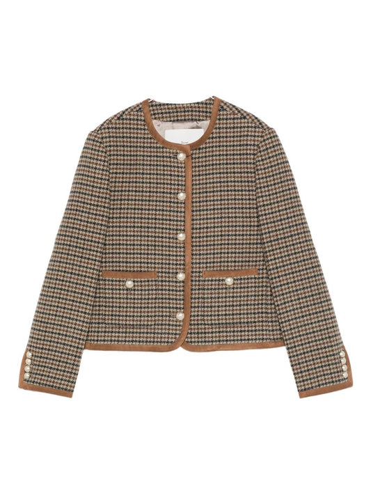 Vestes Dunst en tweed de laine marron