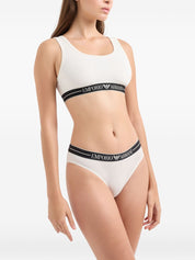 Slip blanc Emporio Armani Underwear en coton biologique