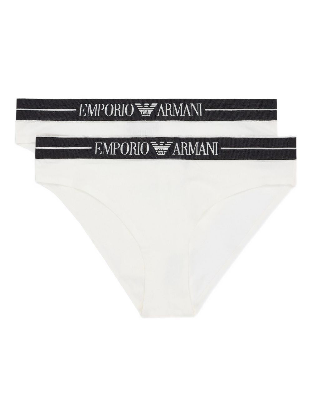 Slip blanc Emporio Armani Underwear en coton biologique