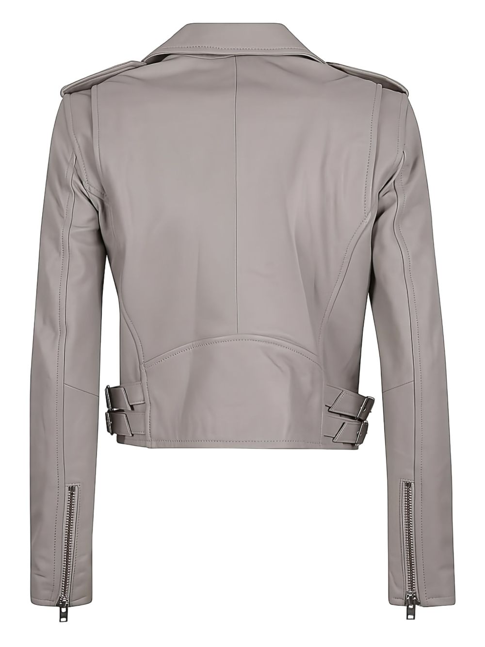 Iro Jackets Grey leather biker